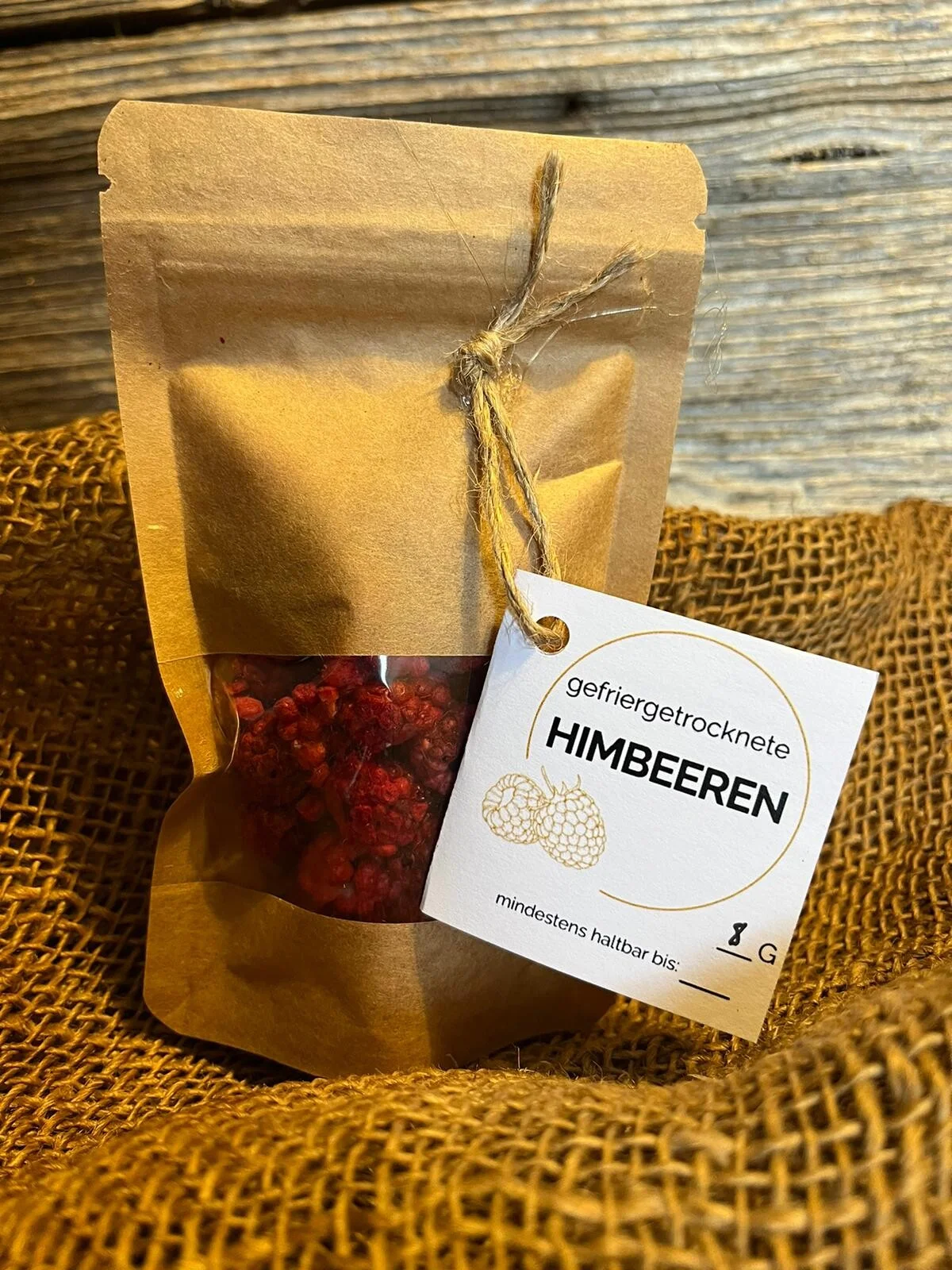 Gefriergetrocknete Himbeeren